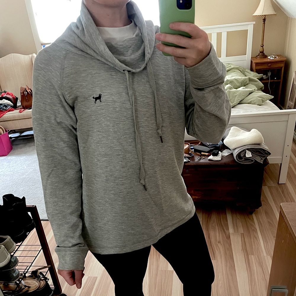 GREY Blackdog Cowl-neck Sweatshirt